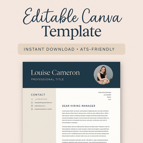 Modern Resume Templates for Teens & Students – Editable Canva Download | High School Resume Template | Instant Download PDF