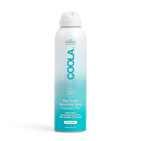COOLA Organic Mineral Sunscreen SPF 30 Sunblock Spray