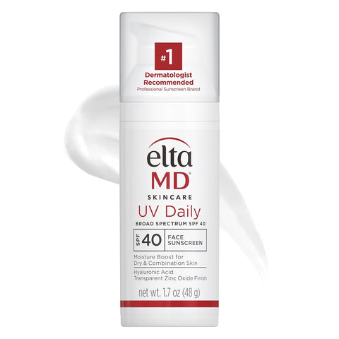 ltaMD UV Daily SPF 40 Face Sunscreen Moisturizer with Zinc Oxide – Daily Face Moisturizer with SPF, Sunscreen, For Dry Skin 1.7 oz Pump