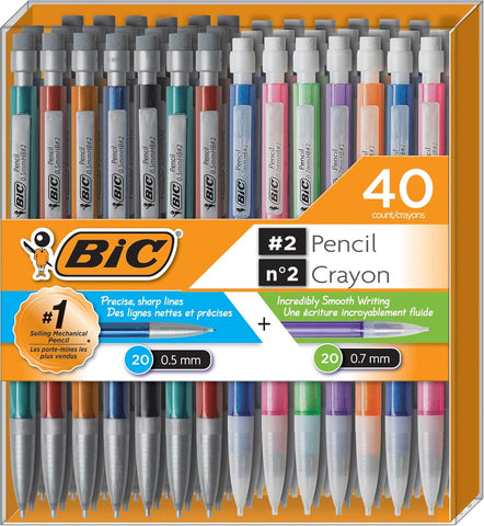 Pastel Mechanical Pencils for Kids – 30 Count with Lead Refills & Erasers