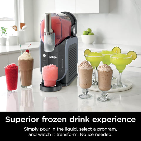 Ninja SLUSHi Frozen Drink & Slushie Machine – 88 oz, RapidChill, 5 Presets (Black, FS301)