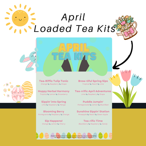April Tea Kit โ 12 Bunny-Inspired Loaded Teas | Spring Energy Set