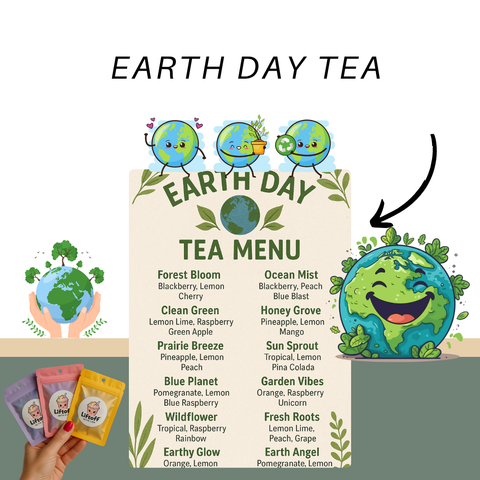 Earth Day Loaded Tea Kit โ 12 Herbal Tea Recipes | Natural Energy & Hydration | Limited Edition Eco Vibes