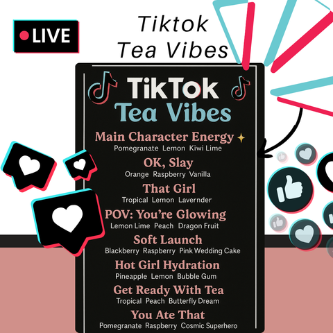 Shop TikTok-inspired tea kits! 8 viral loaded tea blends like Main Character Energy & Hot Girl Hydration