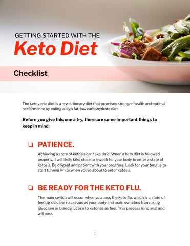 Keto Diet Kick-Start Checklist (PDF)