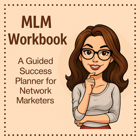 MLM Workbook | Guided Success Planner for Network Marketers | Printable PDF | Team Growth, Goal Planner, Business Organizer