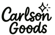 Logo of Carlson Goods with a star accent on a white background